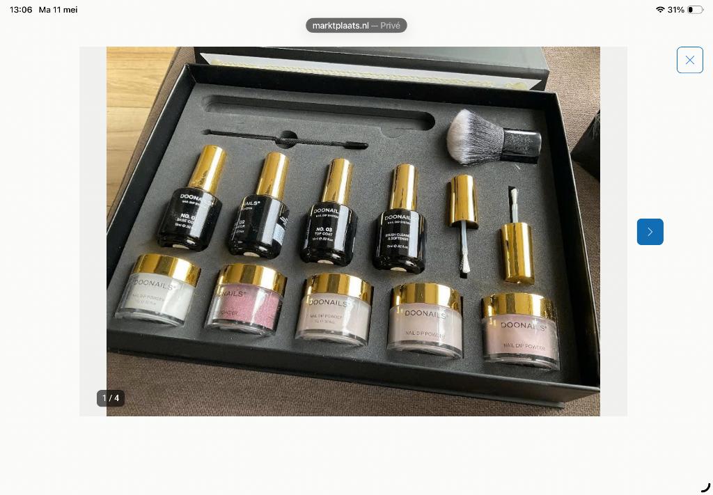 DOONAILS startersset dipping Powder, Overige kleuren, Ophalen of Verzenden, Zo goed als nieuw, Handen en Nagels