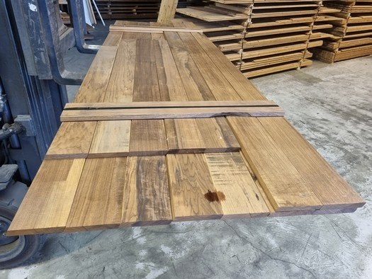 4.9 m2 Rhombus - hardhout - nr: HP202, Ophalen, 250 cm of meer, Planken, Hardhout