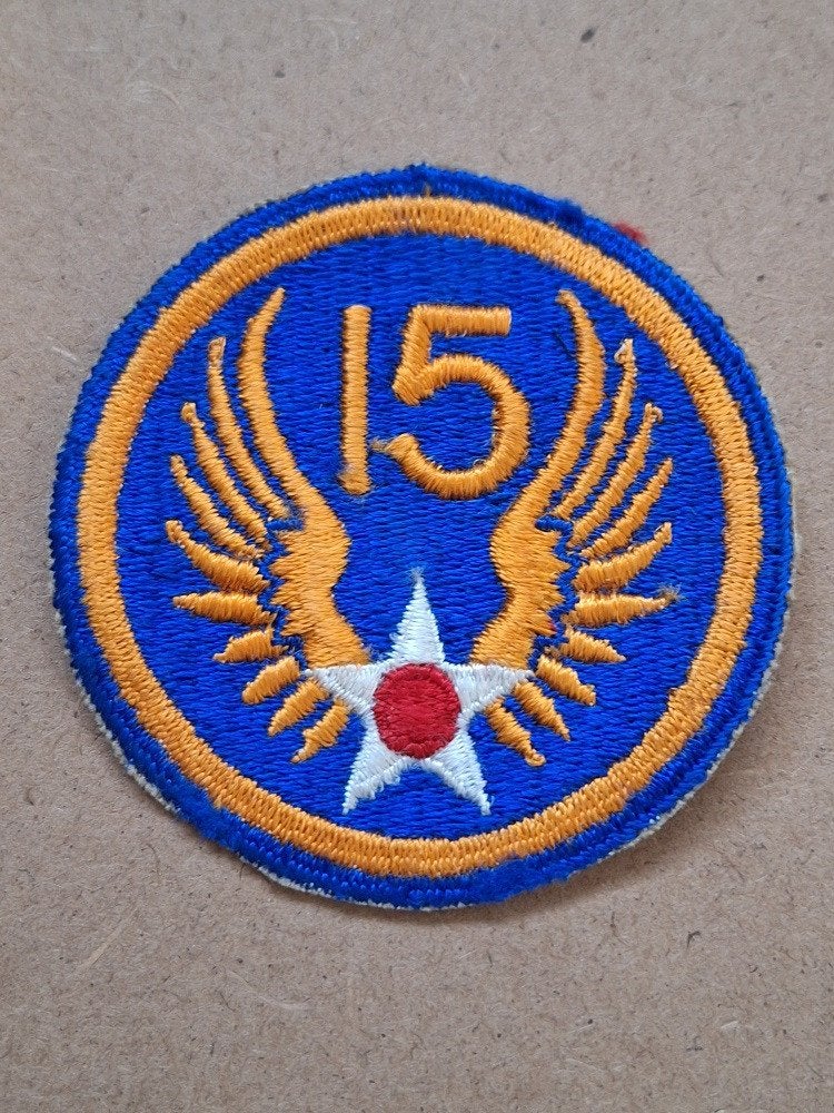 WWII US 15th Army Air Forces patch, Verzenden, Amerika, Embleem of Badge
