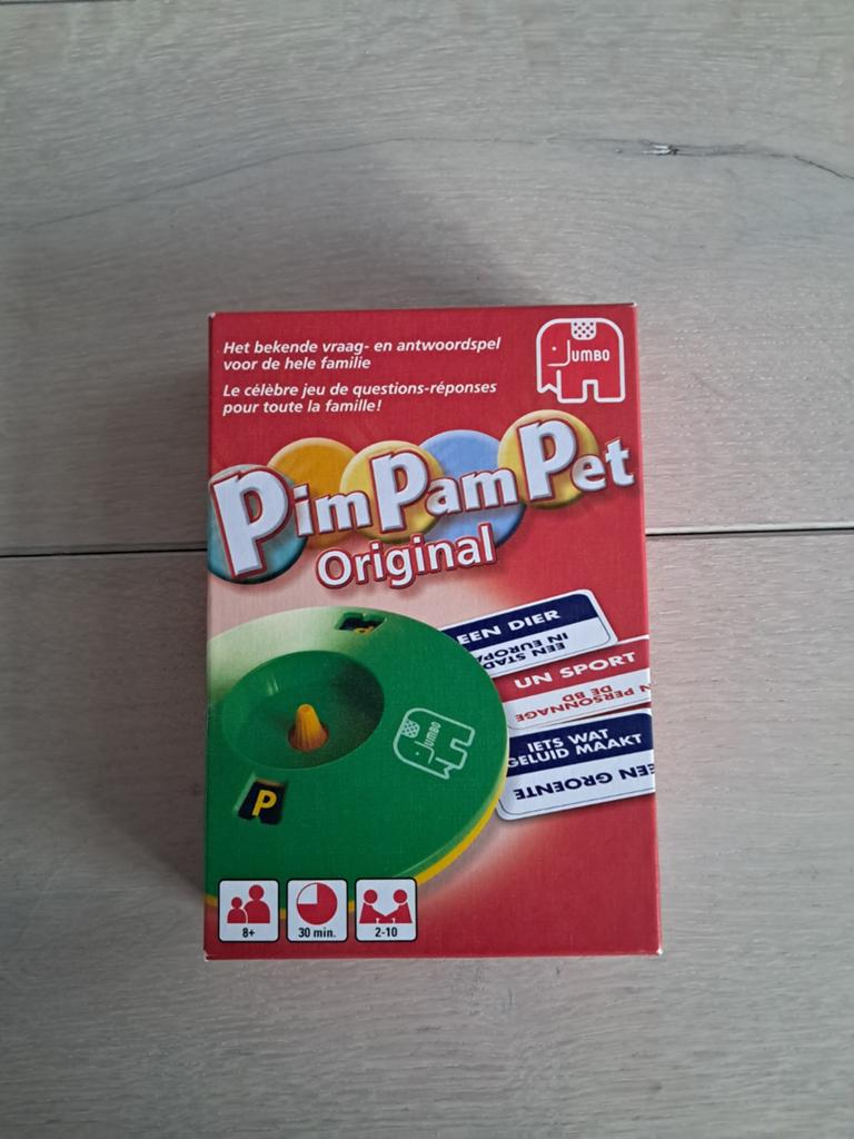 Pim Pam Pet spel, Hobby en Vrije tijd, Gezelschapsspellen | Kaartspellen, Ophalen of Verzenden, Zo goed als nieuw, Jumbo