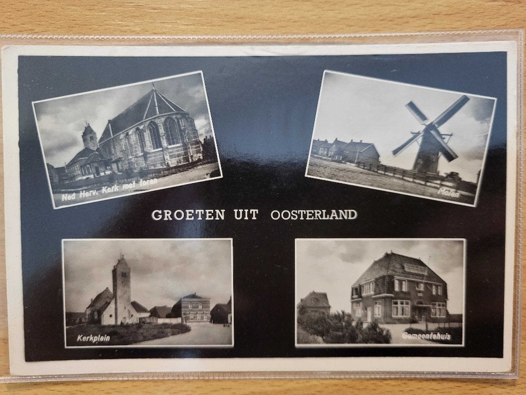 ansicht Oosterland 4 luik, Verzamelen, Ophalen of Verzenden, Voor 1920, Zeeland