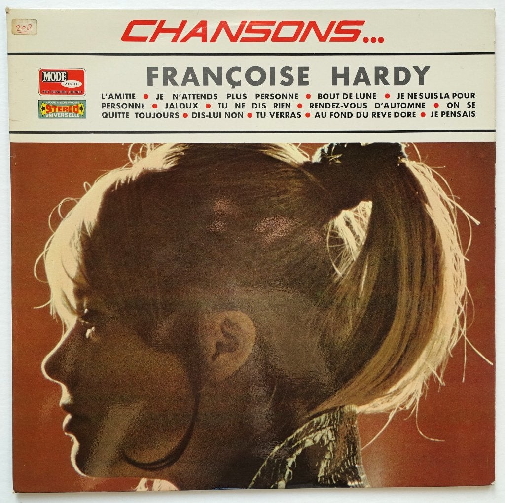 Francoise Hardy, chansons, lp, vinyl, Gebruikt, Voor 1960, Ophalen of Verzenden, Inclusief binnenhoes