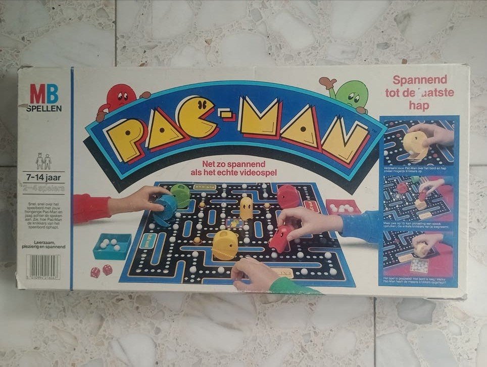 MB Spellen Pac-Man Bordspel - Vintage Klassieker, Drie of vier spelers, Ophalen of Verzenden, Gebruikt, MB Spellen