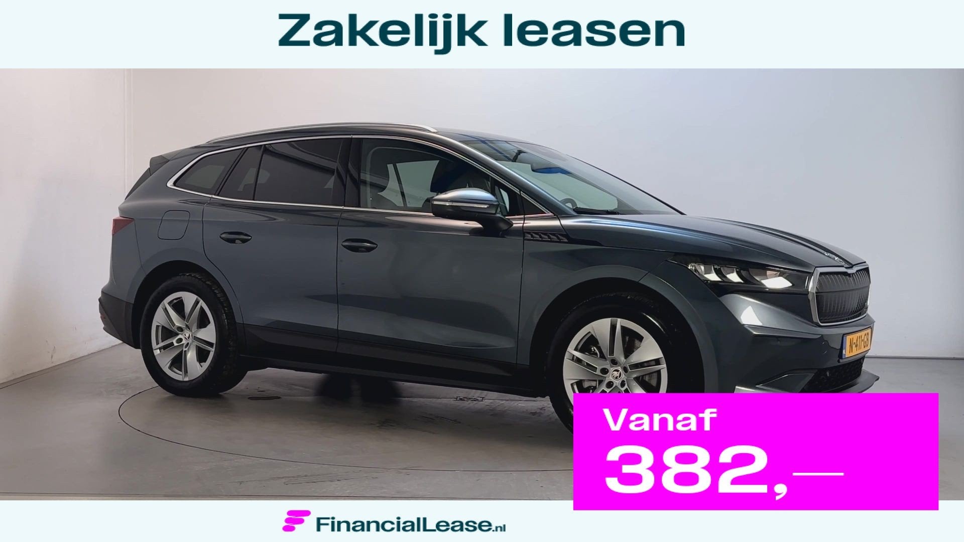 Skoda Enyaq iV 80 Warmtepomp Camera Trekhaak Sfeerverlichtin, Dealer onderhouden, Gebruikt, Huisgarantie, Met garantie (alle)