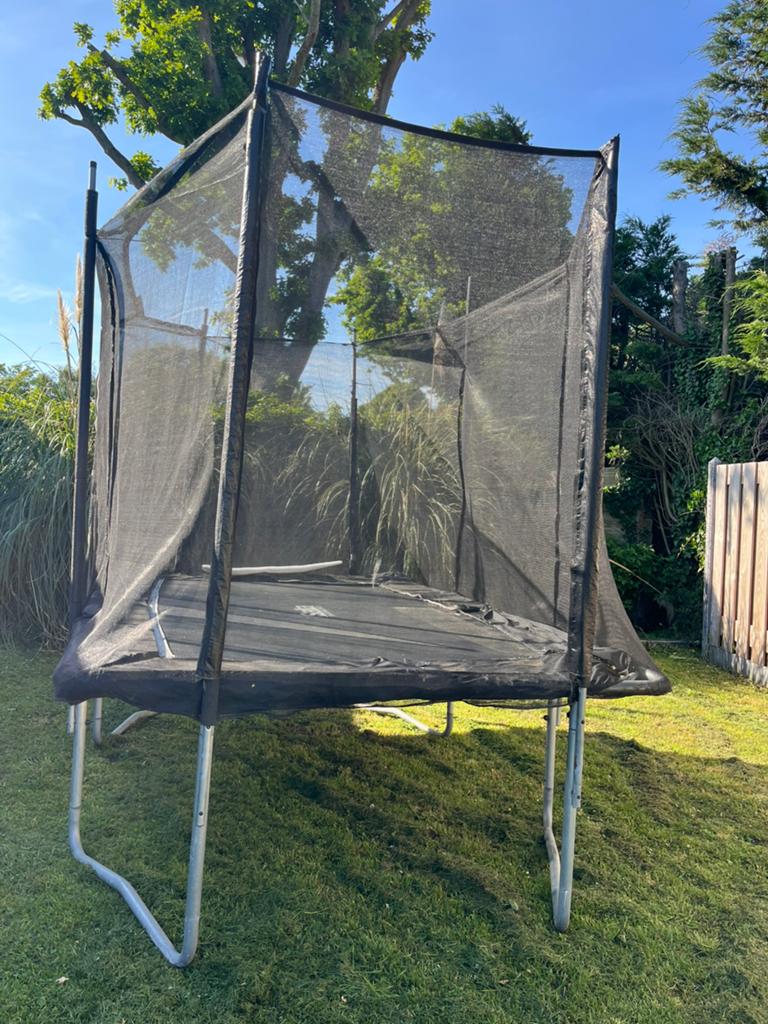 Trampoline, Kinderen en Baby's, Speelgoed | Buiten | Trampolines, Ophalen, Gebruikt