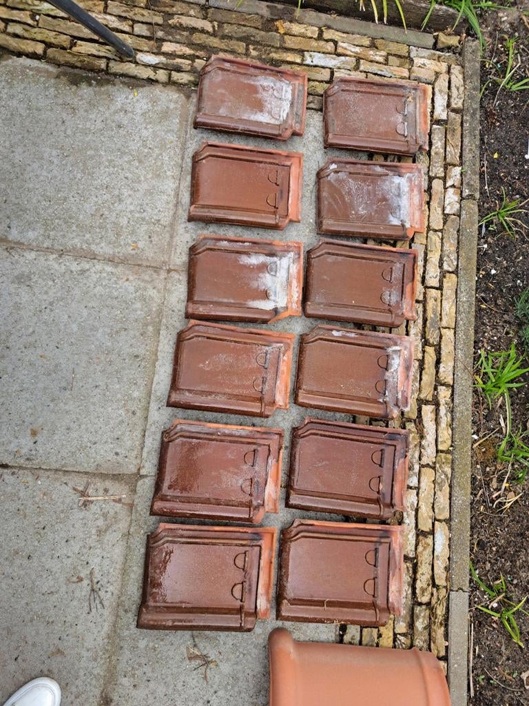 Gebruikte dakpannen - diverse staat, Gebruikt, Steen of Klei, Ophalen of Verzenden, Minder dan 5 m²