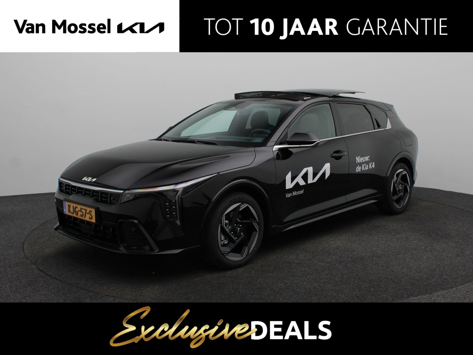 Kia K4 1.0 T-GDi MHEV GT-Line Launch Edition (pano) | Nieuw, Auto's, Kia, 12 maanden, 710 kg, Zwart, Bedrijf