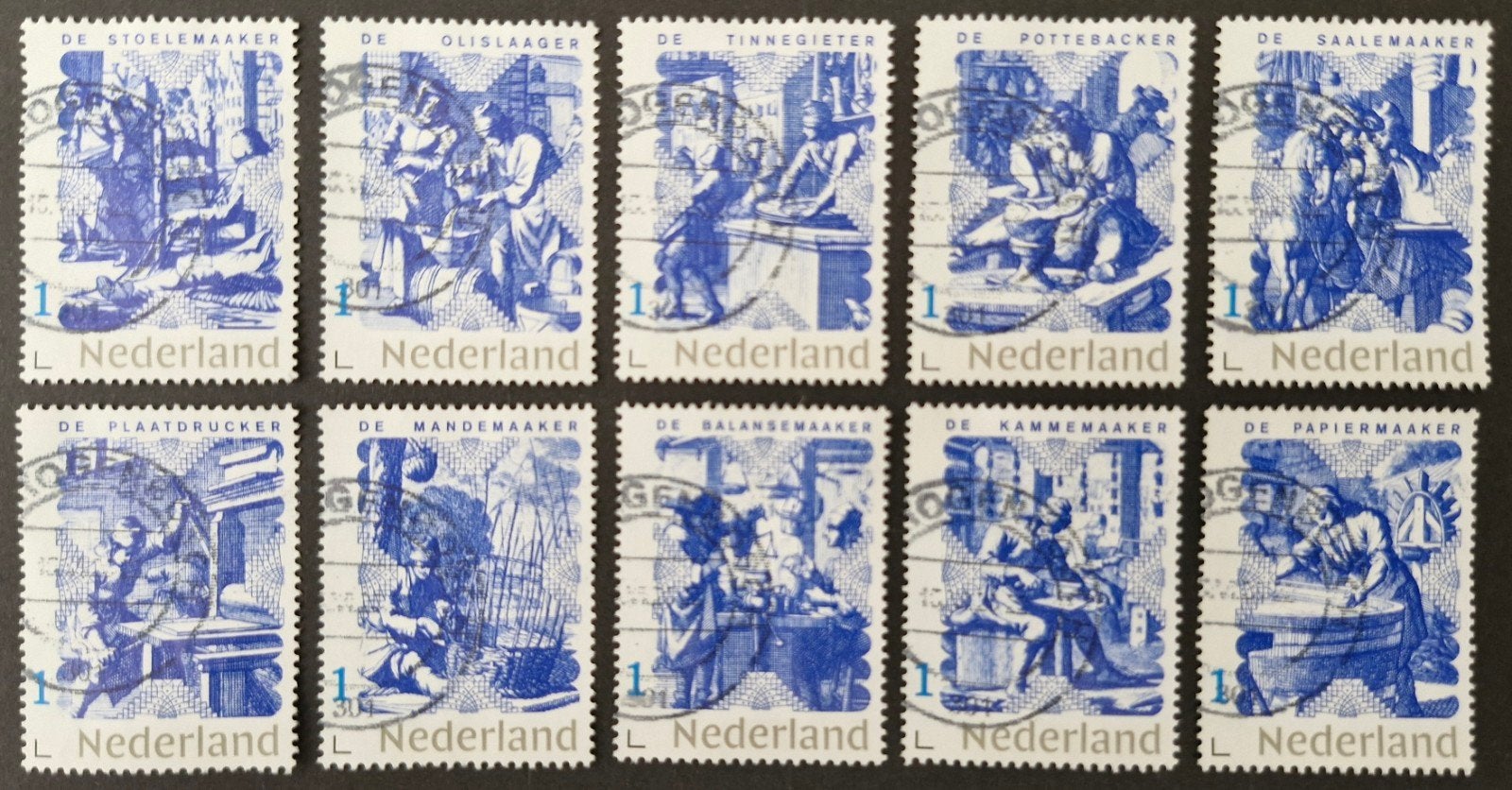 SET persoonlijke postzegels Oude ambachten gestempeld 2026, Verzenden, Na 1940, Gestempeld