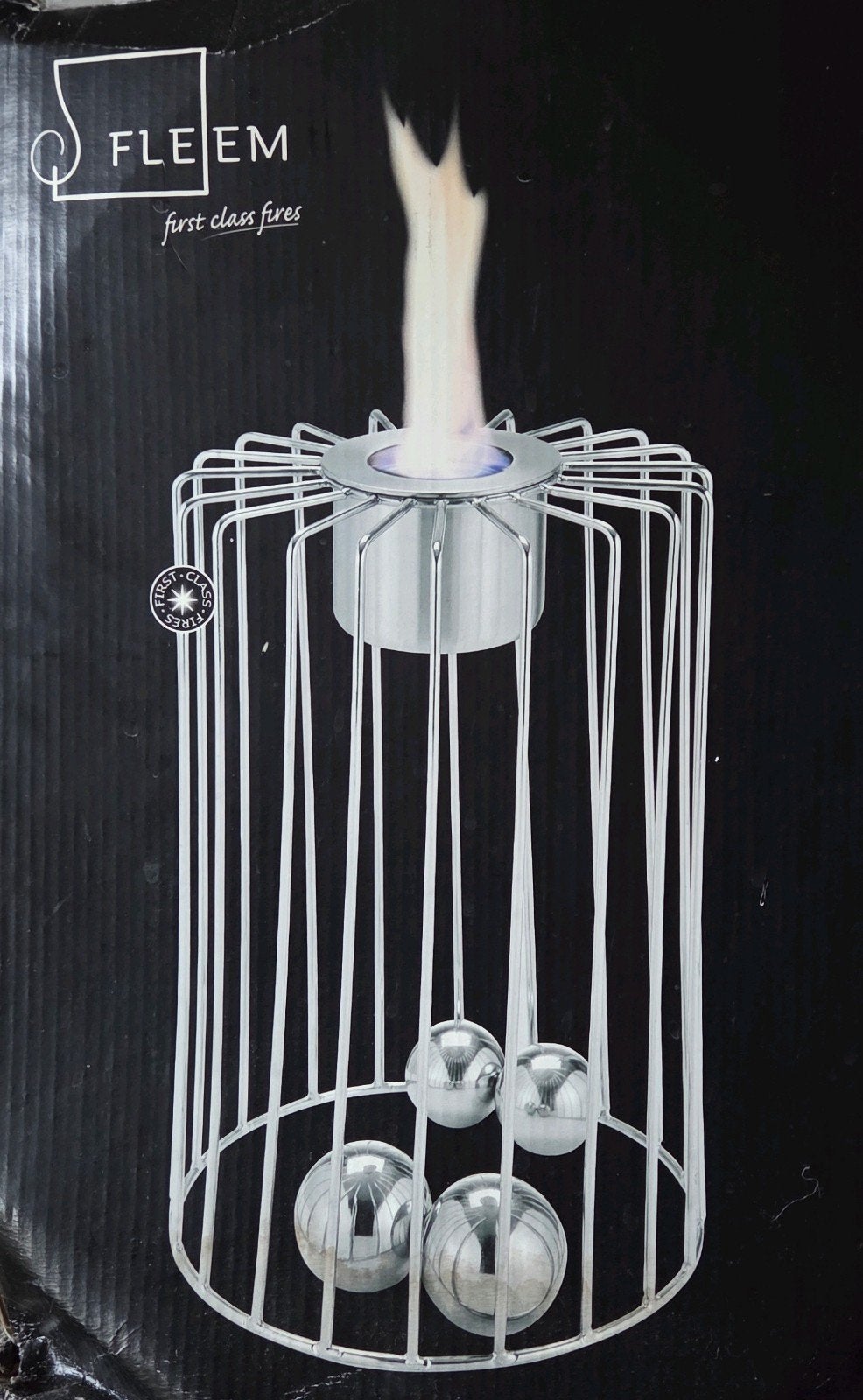 Fleem Bio-ethanol Sfeerhaard - First Class Fires, Nieuw, Ophalen of Verzenden, Zilver, Metaal