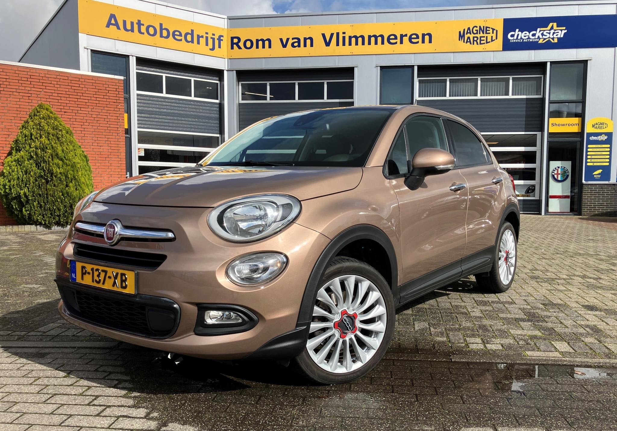 Fiat 500 X Cross 1.4 Turbo MultiAir Cross | Automaat | Zeer, Auto's, Stof, Gebruikt, 4 cilinders, Bruin
