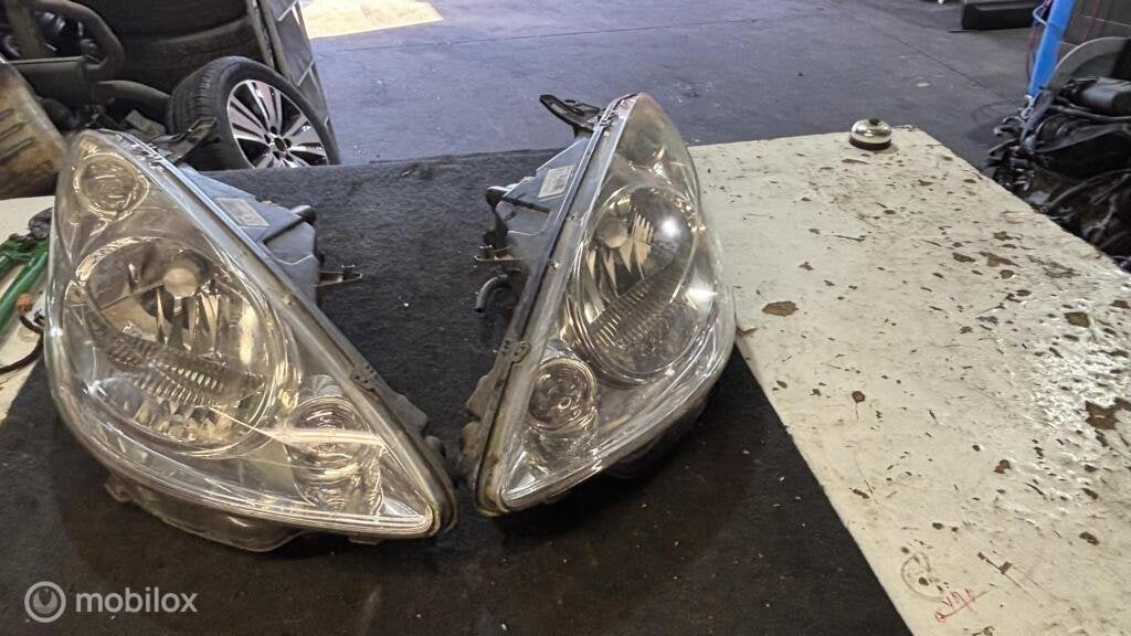 Koplampen set Peugeot 1007 ('05-'09), Auto-onderdelen, Gebruikt, Ophalen of Verzenden, Peugeot, Peugeot