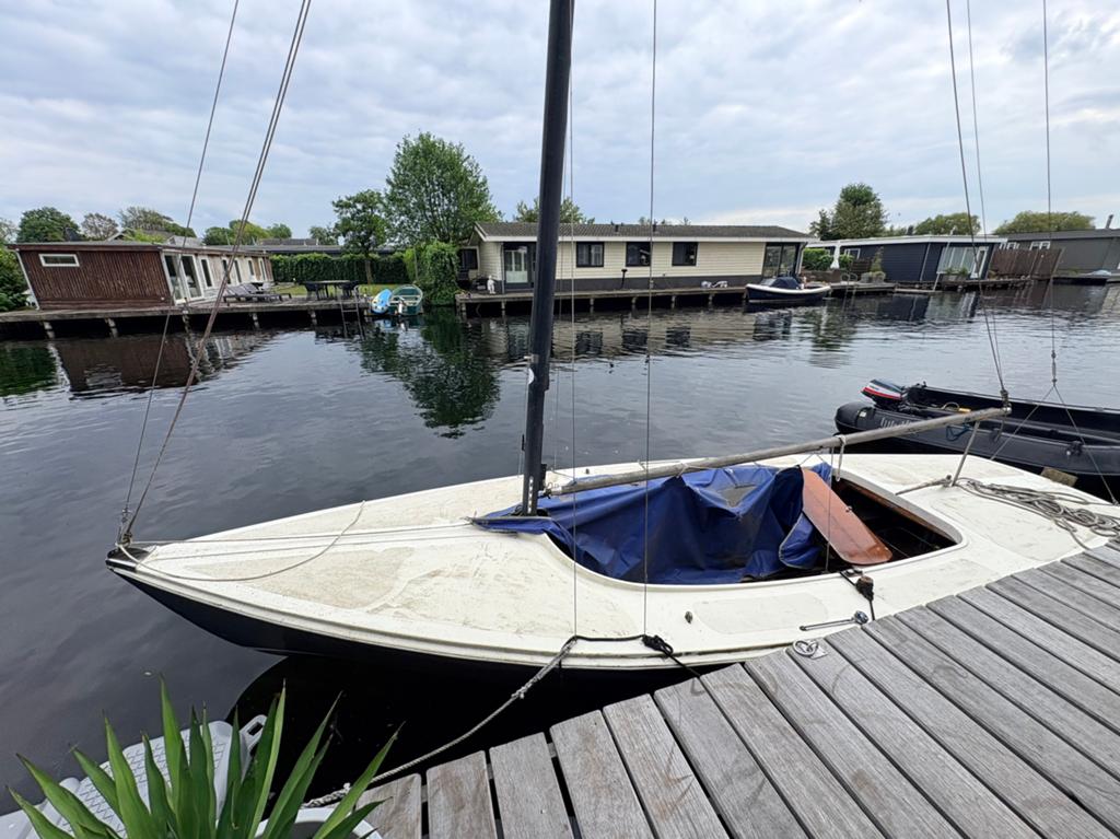 Open zeilboot, Ophalen, Gebruikt, Zeilboot