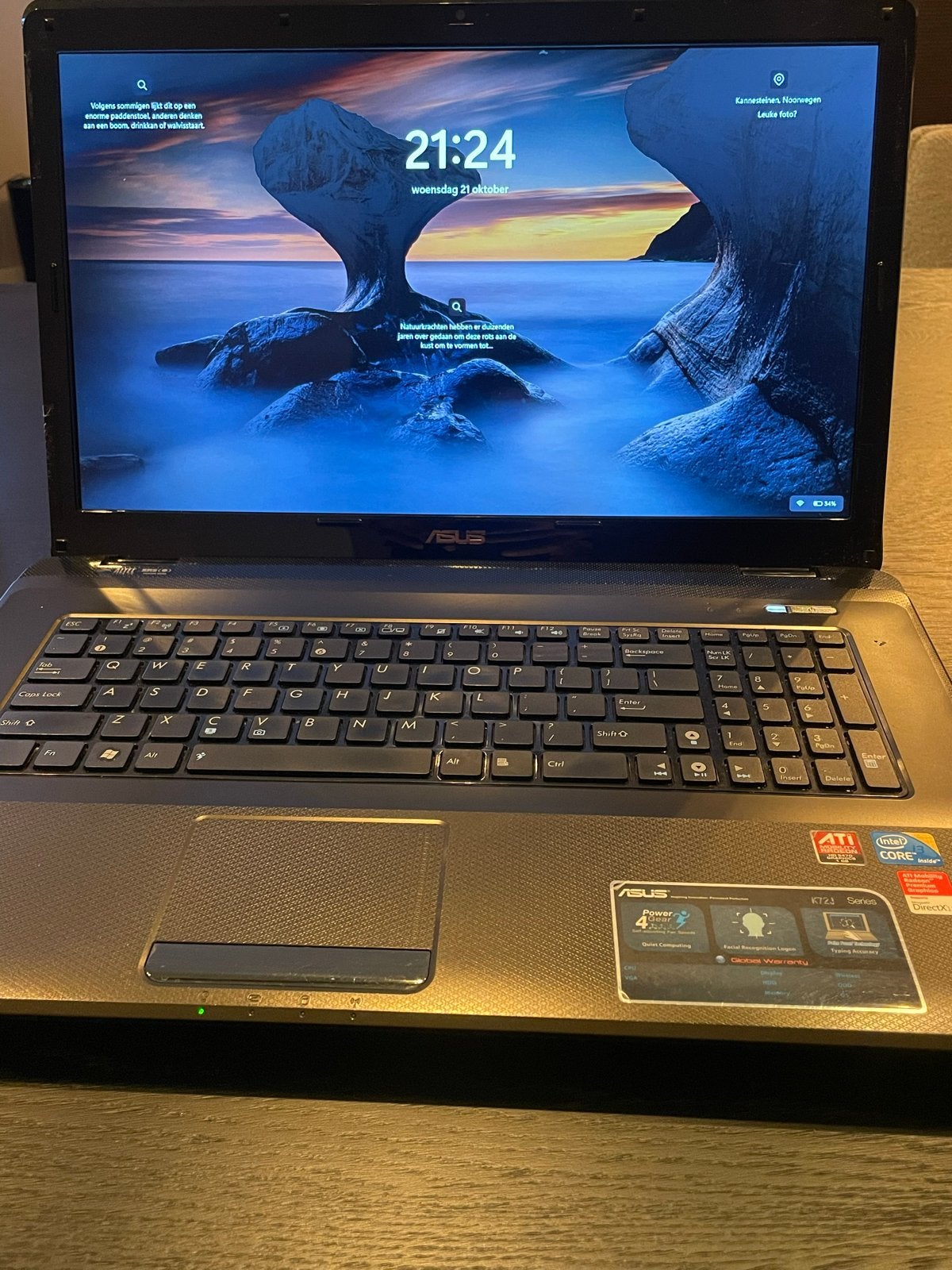 ASUS Laptop - 17.3 inch scherm - Gebruiksklaar, Gebruikt, 2 tot 3 Ghz, Qwerty, 8 GB
