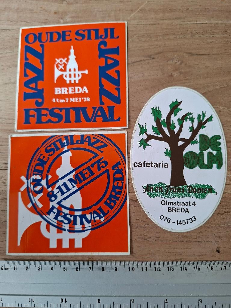 Stickers Breda cafetaria festival, Ophalen of Verzenden, Zo goed als nieuw, Bedrijf of Vereniging