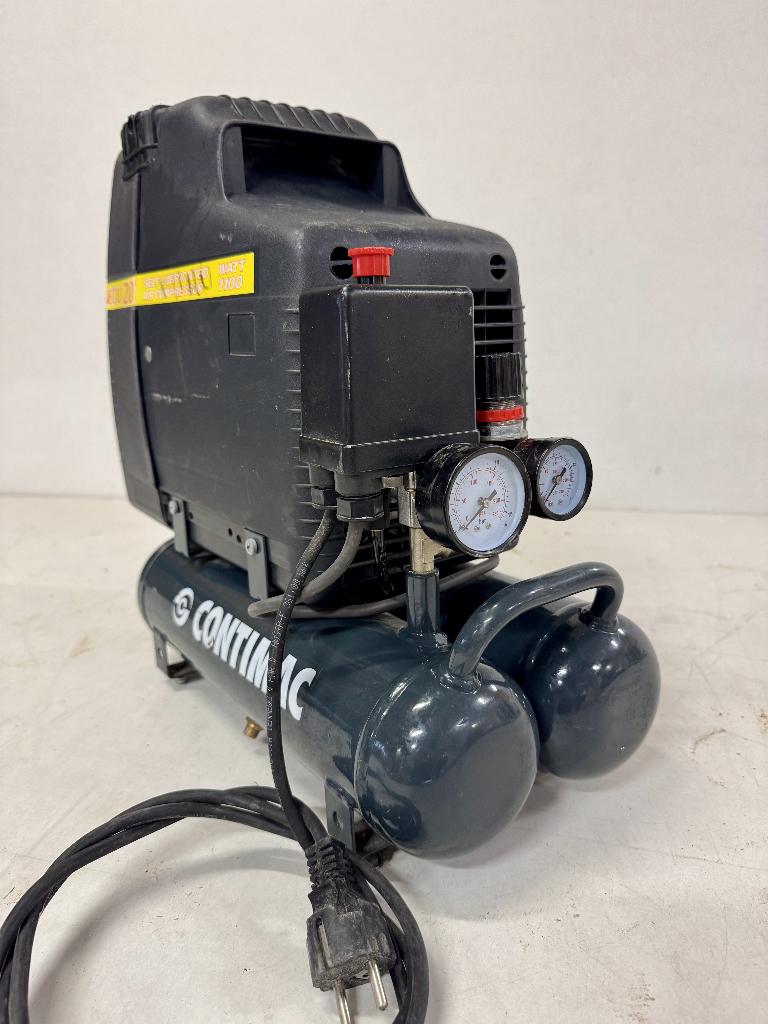 Contimac ECU 201 Luchtcompressor 1100W, Ophalen, Gebruikt, 6 tot 10 bar, Minder dan 200 liter/min