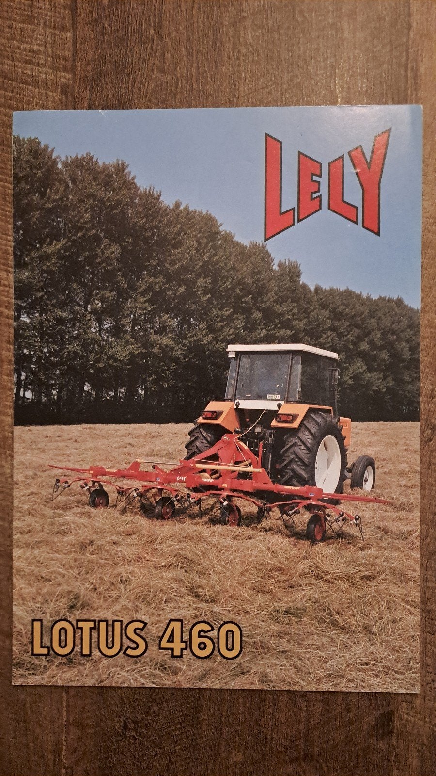Folder LELY LOTUS 460 cirkelschudder,  hooischudder, Boeken, Ophalen of Verzenden, Zo goed als nieuw, Folder