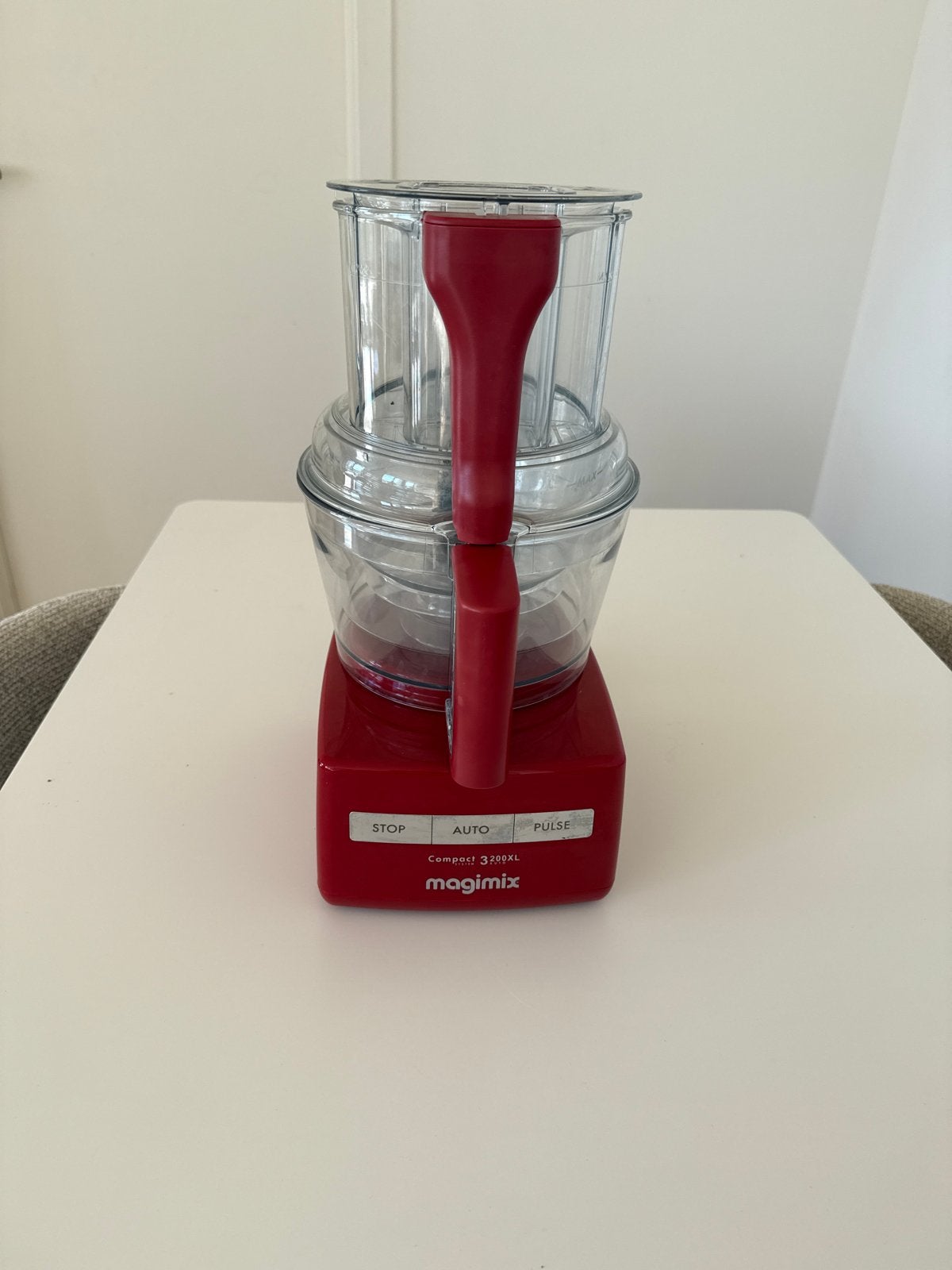 Magimix Compact 3200 XL Rood - Zo goed als nieuw, compleet, 3 snelheden of meer, Ophalen of Verzenden, Zo goed als nieuw, 2 tot 3 liter