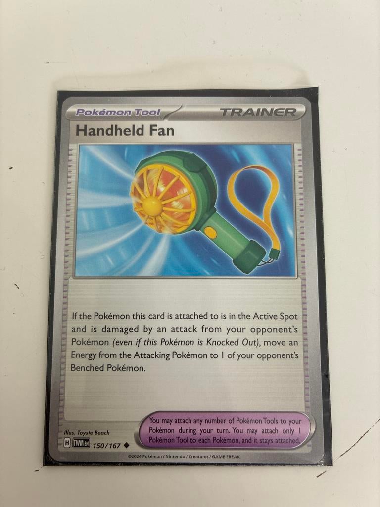 Pokémon TCG: Handheld Fan Trainer Kaart 150/167, Verzenden, Zo goed als nieuw