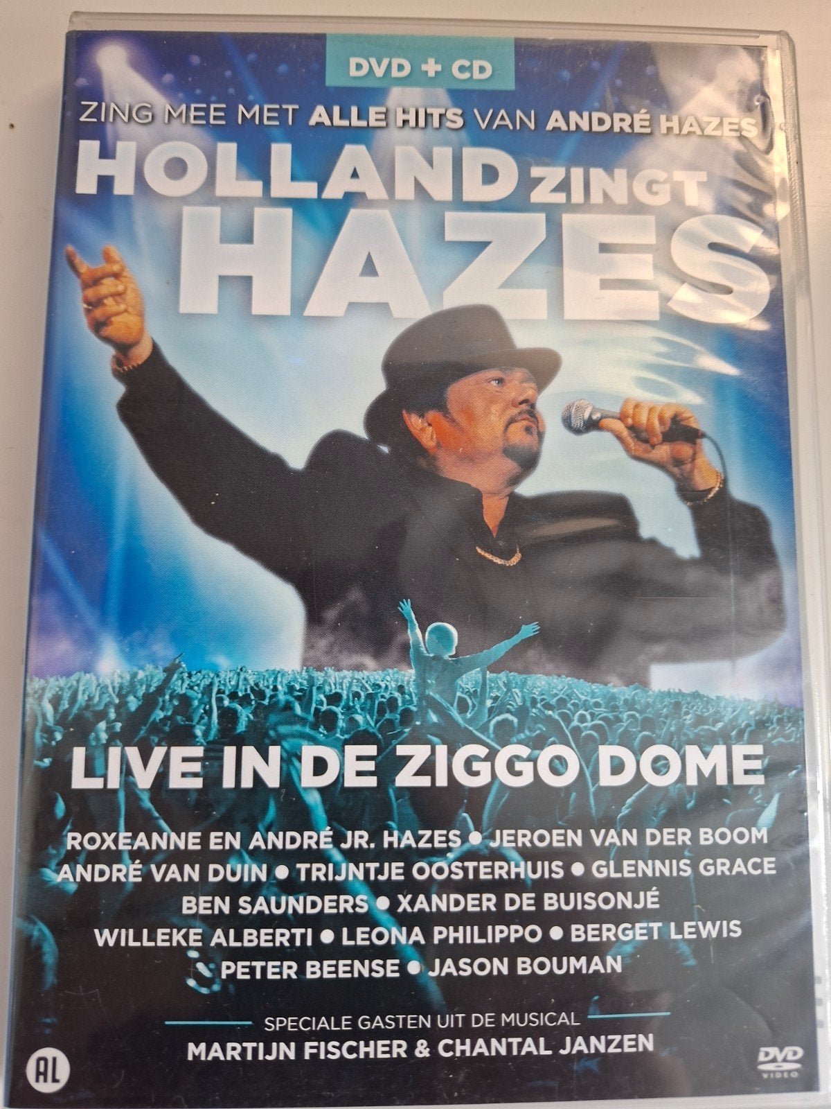 Holland Zingt Hazes Live in de Ziggo Dome DVD + CD, Inclusief DVD, Alle leeftijden, Zo goed als nieuw, Concert