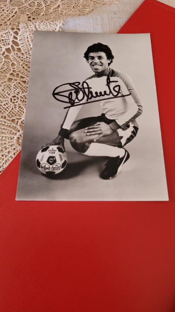 Simon Tahamata spelerskaart gesigneerd, Ophalen of Verzenden, Zo goed als nieuw, Ajax, Spelerskaart