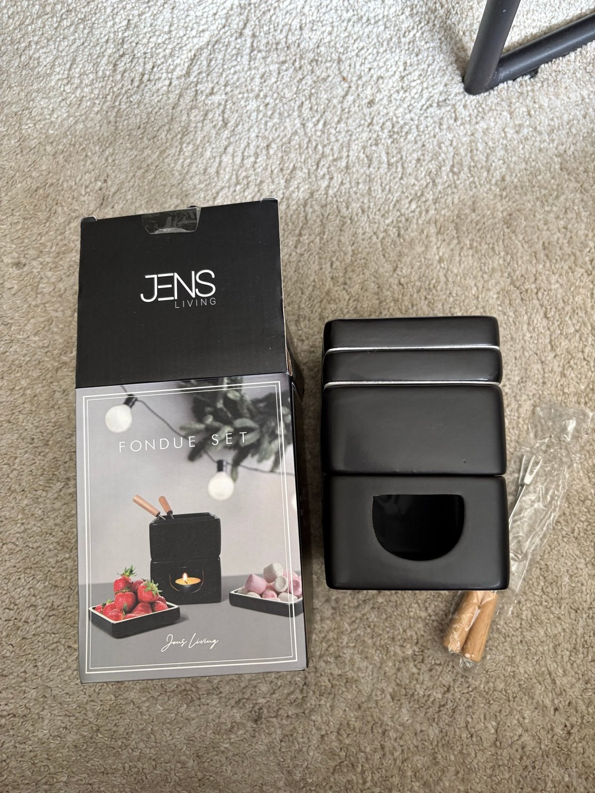 Jens Living Mini Fondue set - Nieuw (doos beschadigd), Ophalen of Verzenden, Nieuw, Fondueset