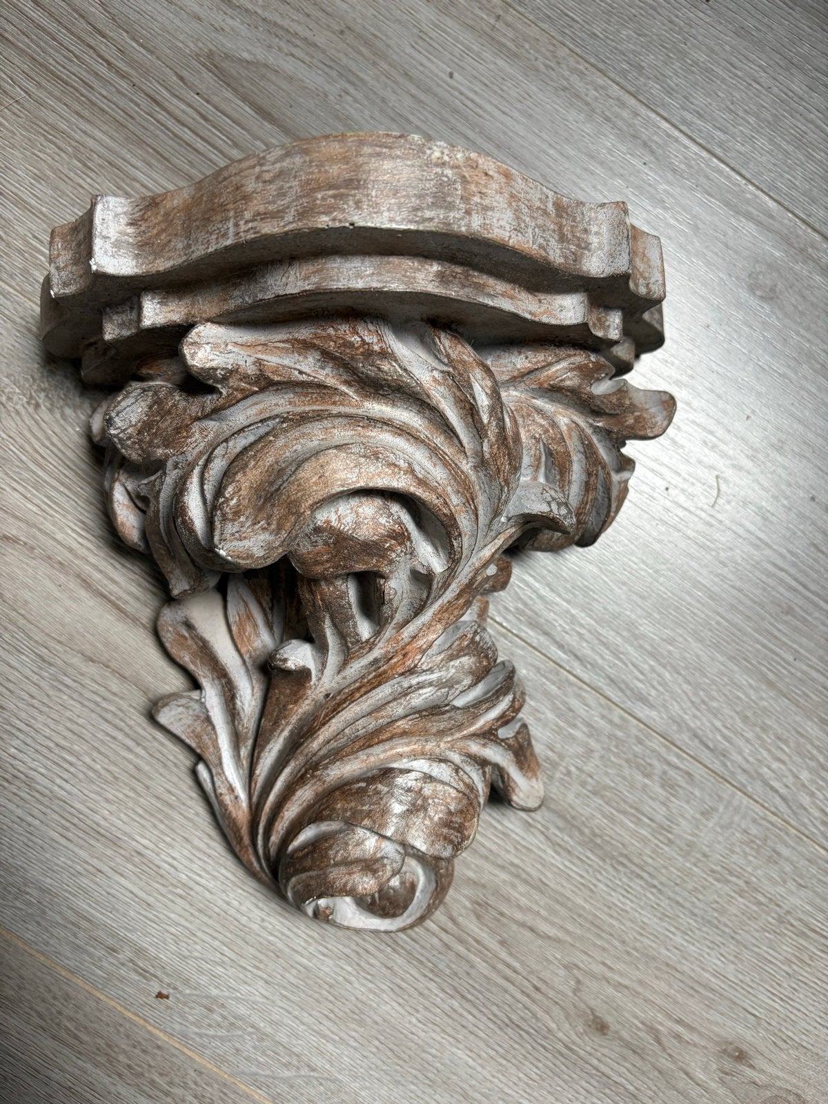 Decoratieve wandconsole in barokstijl, Ophalen, Gebruikt, Meerkleurig, Decoratieobject