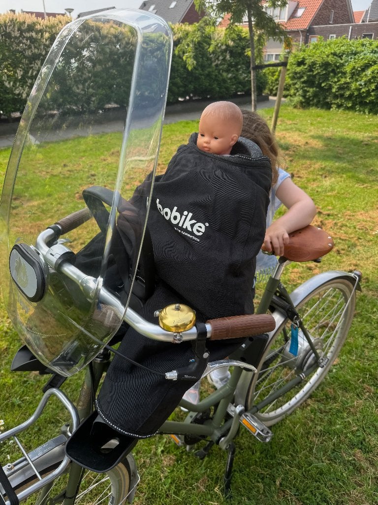 voorzitje Thule Yepp Nexxt + windscherm + poncho, Voetsteuntjes, 0 t/m 18 kg, Voorzitje, Ophalen of Verzenden