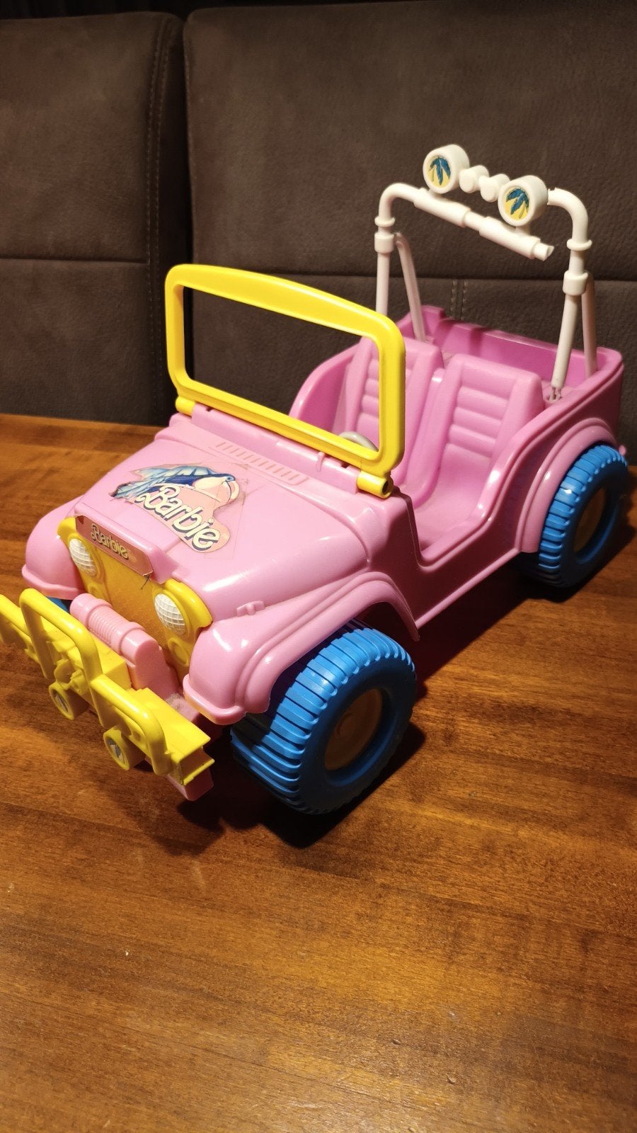Vintage Barbie Jeep Roze - Speelgoedauto, Ophalen of Verzenden, Gebruikt