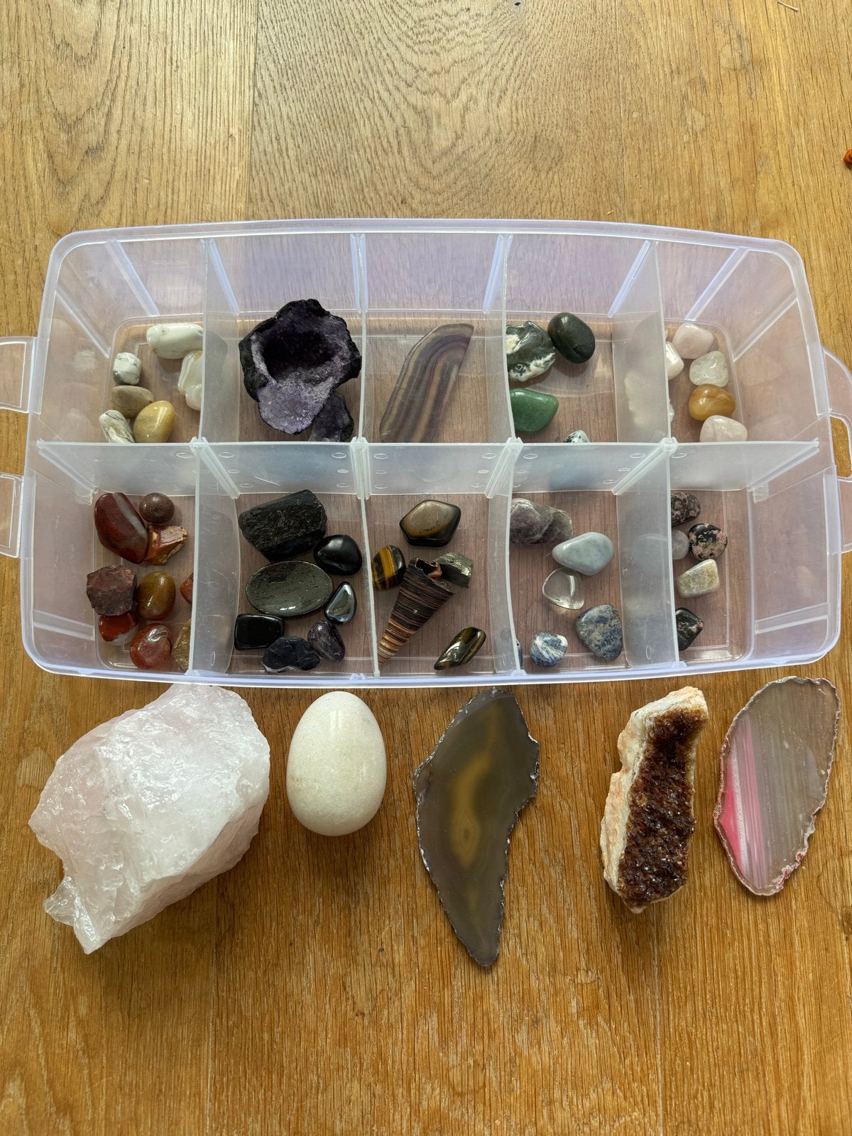 Grote collectie mineralen en edelstenen, Verzamelen, Ophalen of Verzenden, Mineraal