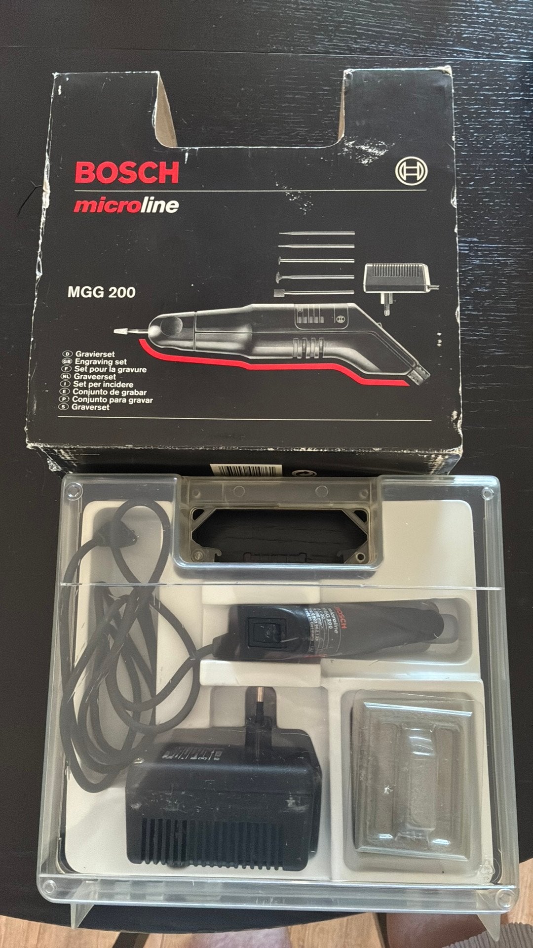 Bosch graveerset microline mgg200, Ophalen, Zo goed als nieuw
