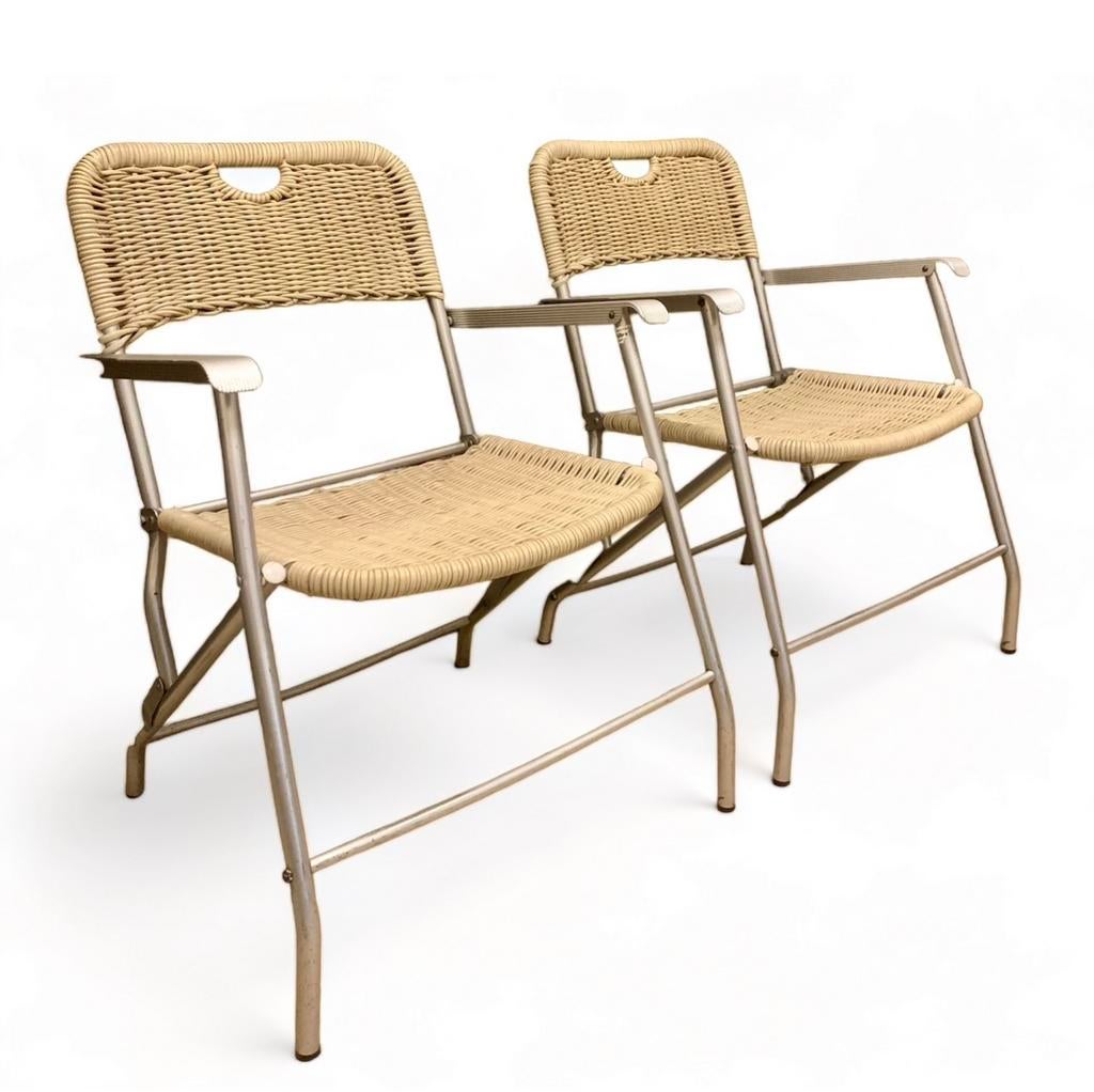 2 x Hilbrant Tossa mid century stoel - italie - setprijs, Ophalen of Verzenden