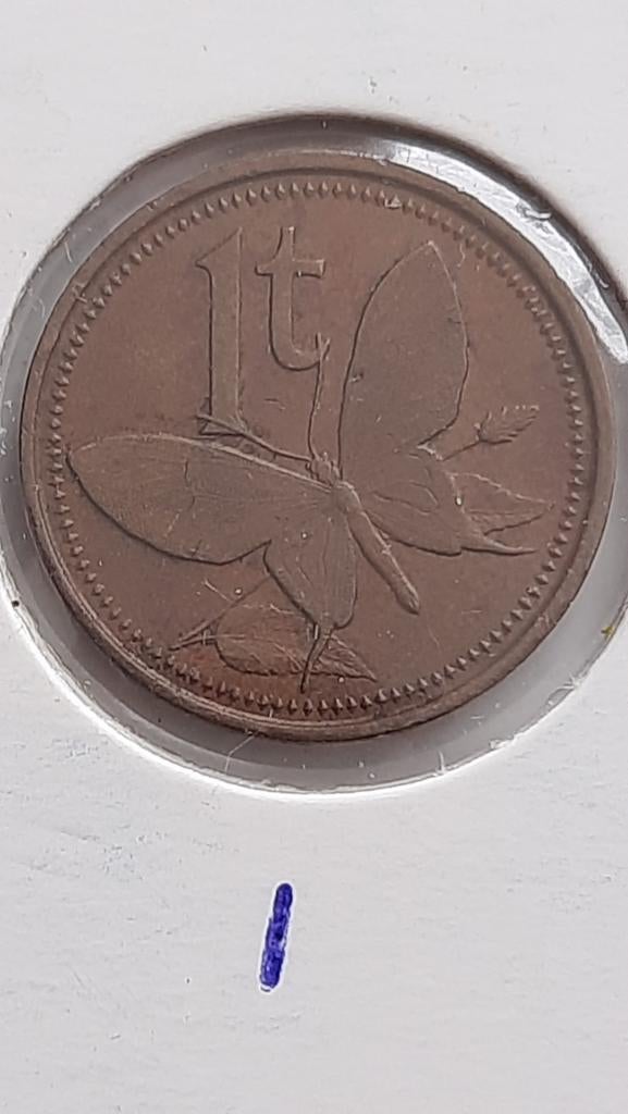 Papoea-Nieuw-Guinea 1 toea 1978 KM# 1., Postzegels en Munten, Ophalen of Verzenden, Losse munt