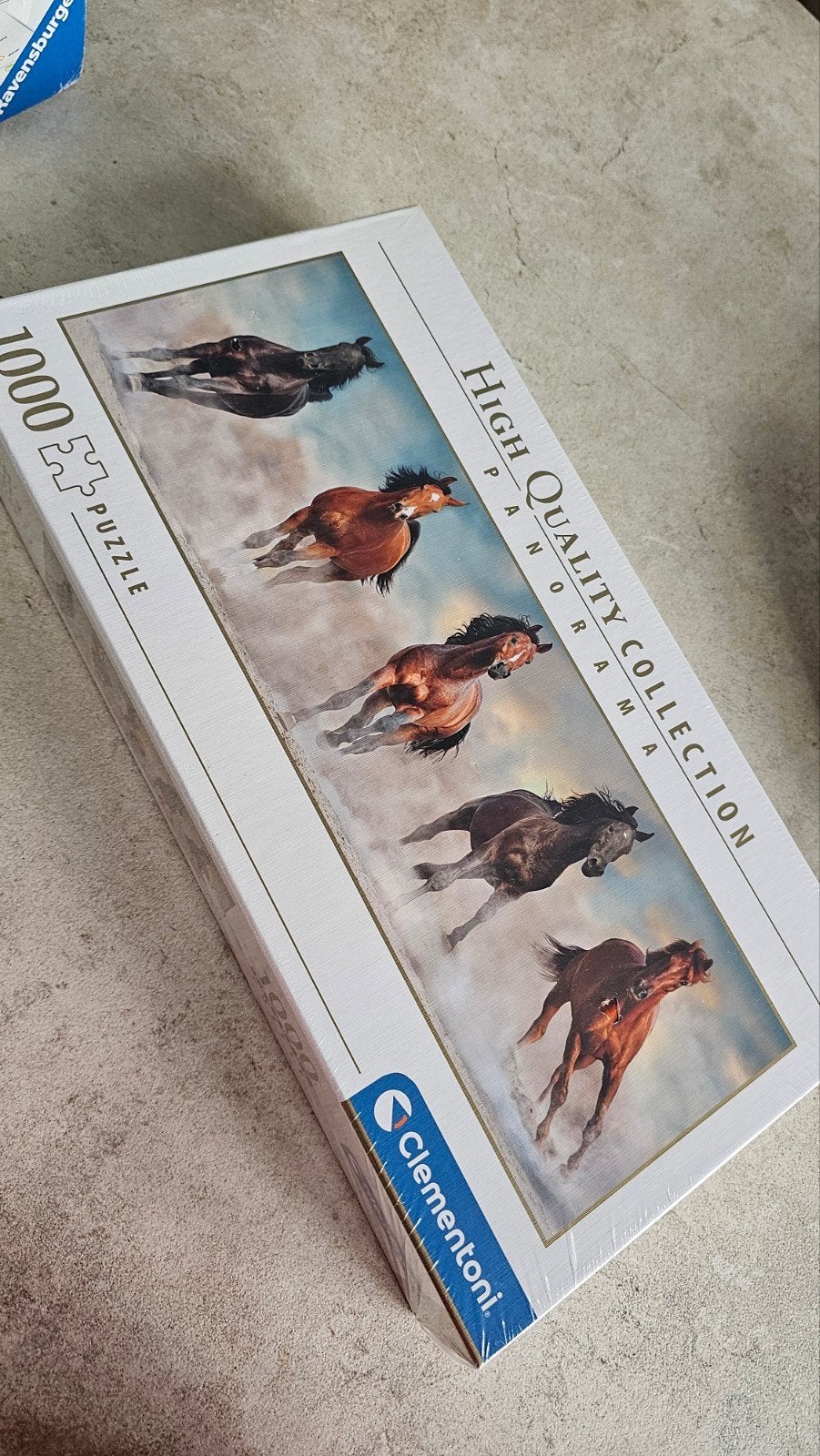 Clementoni Panorama Paarden Puzzel 1000 stukjes, Ophalen, 500 t/m 1500 stukjes, Nieuw, Legpuzzel