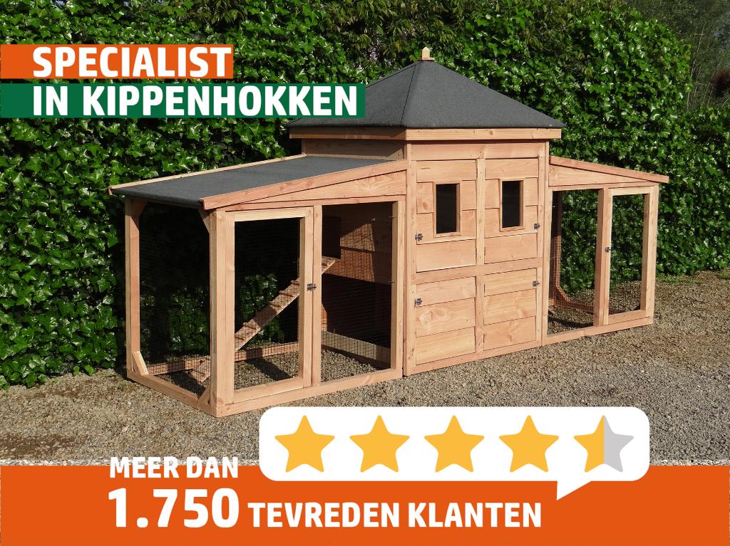 Kippenhok Meye | Duurzame materialen | Enkel en dubbel, Ophalen of Verzenden, Nieuw, Kippenhok of Kippenren