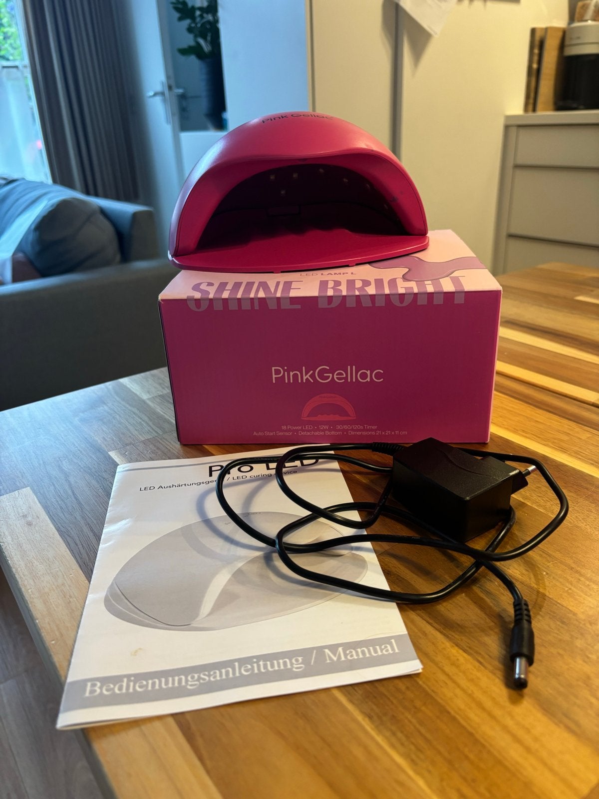 Pink Gellac LED Lamp L met starterspakket, Ophalen of Verzenden, Zo goed als nieuw, Overige typen