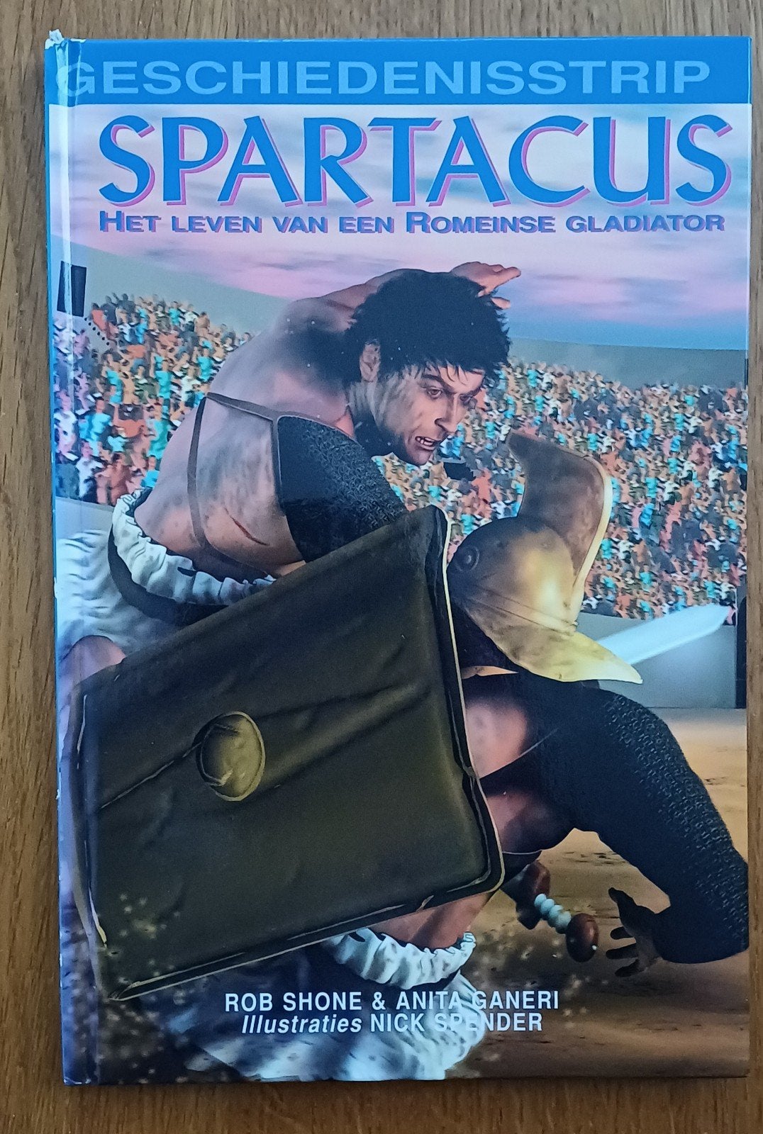 Spartacus Het leven van een Romeinse gladiator, Boeken, Eén stripboek, Ophalen of Verzenden, Nieuw, Rob Shone & Anita Garneri - Spartacus
