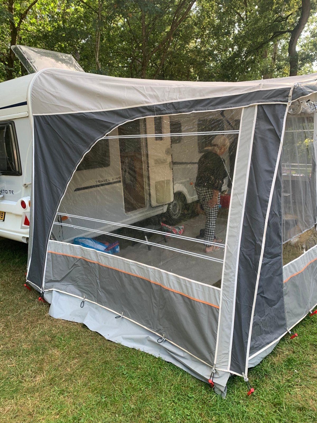 Voortent voor caravan, als nieuw, Ophalen, Zo goed als nieuw