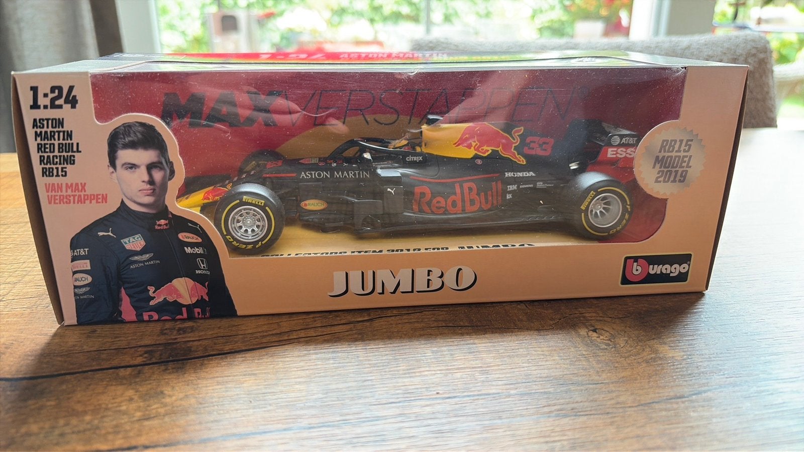 Max verstappen model auto 1:24 2018, Ophalen of Verzenden, Gebruikt