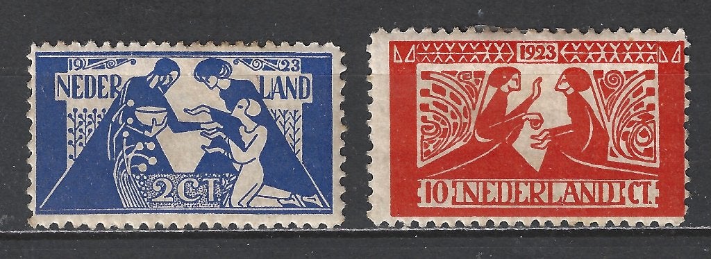 NVPH 134 - 135 ongeb Tooropzegels 1923 OUD NEDERLAND p/stuk, Postzegels en Munten, Ophalen of Verzenden, T/m 1940, Postfris