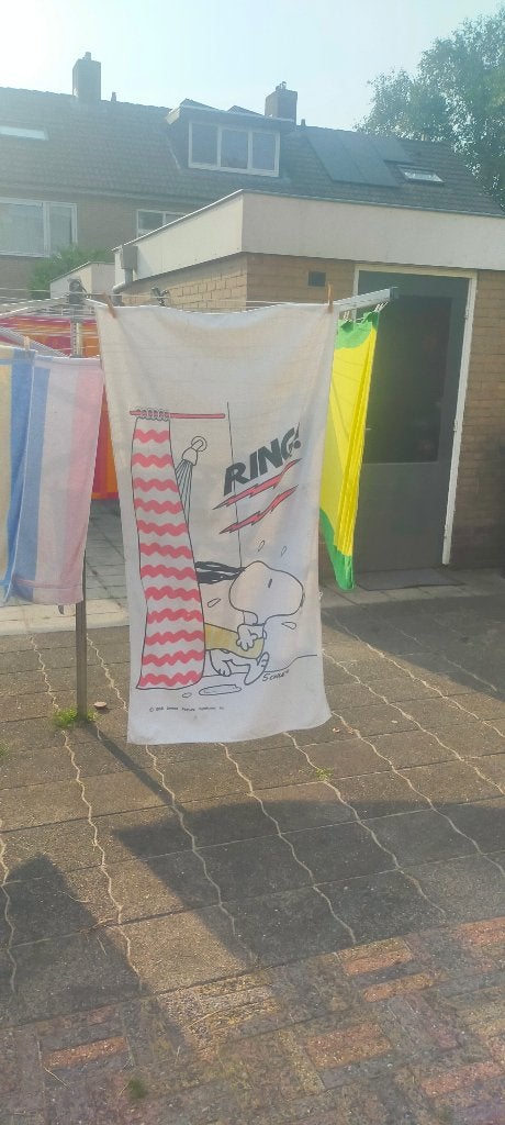 Vintage badlaken Snoopy, Verzamelen, Ophalen of Verzenden, Overige typen