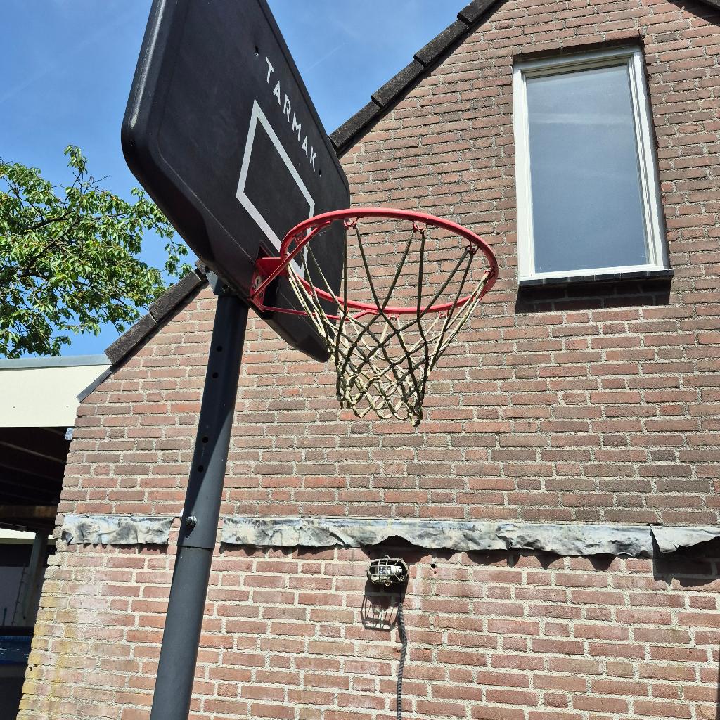 basketbalpaal, Ophalen, Gebruikt, Ring, Bord of Paal
