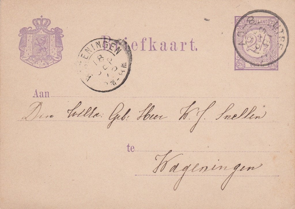 Postwaardestuk - Briefkaart. Geuzendam 14-1. 1878, Ophalen of Verzenden, Briefkaart