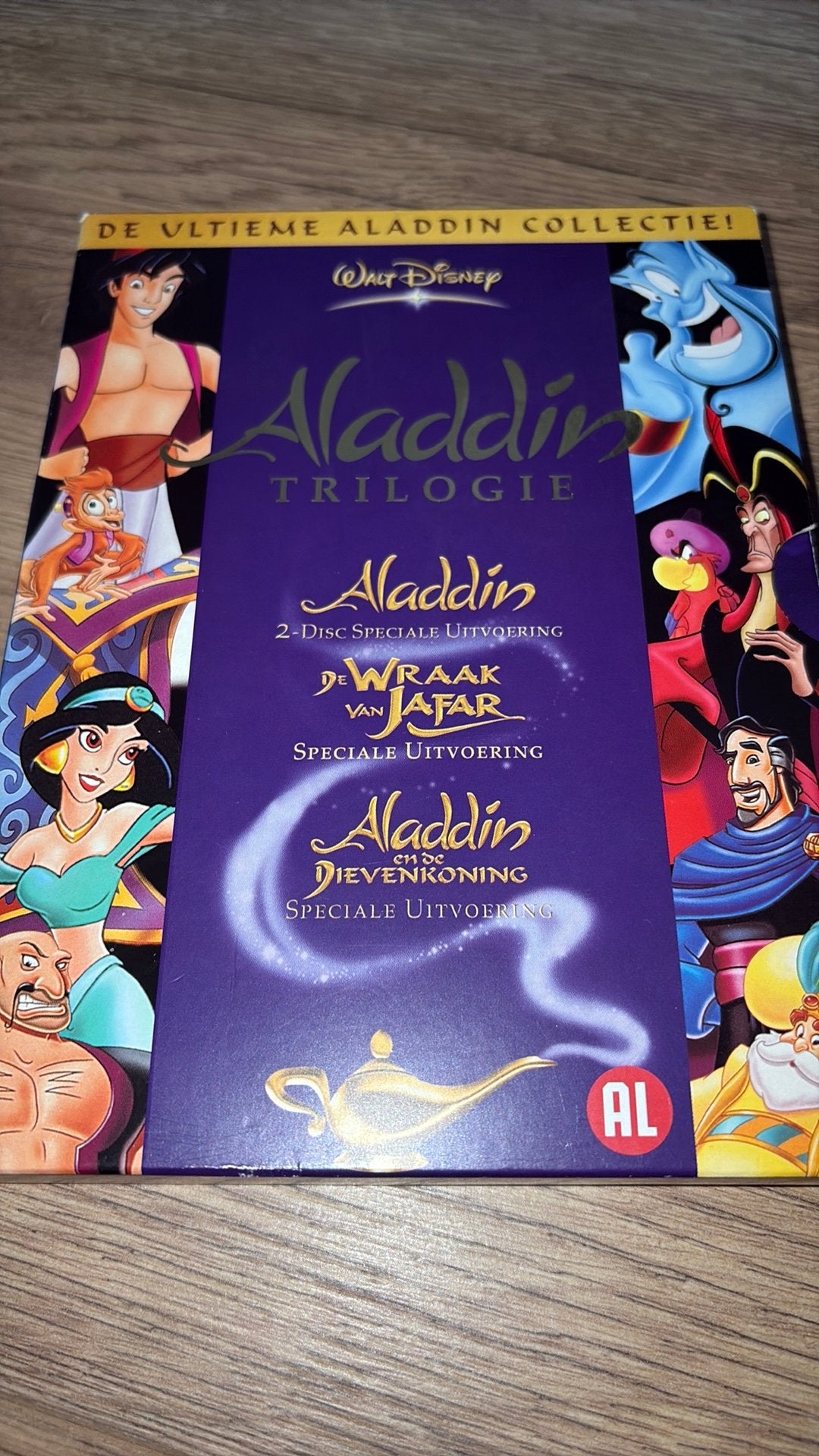 Aladdin Trilogie met deel 1, 2 en 3 van Walt Disney op dvd., Ophalen of Verzenden, Zo goed als nieuw, Amerikaans