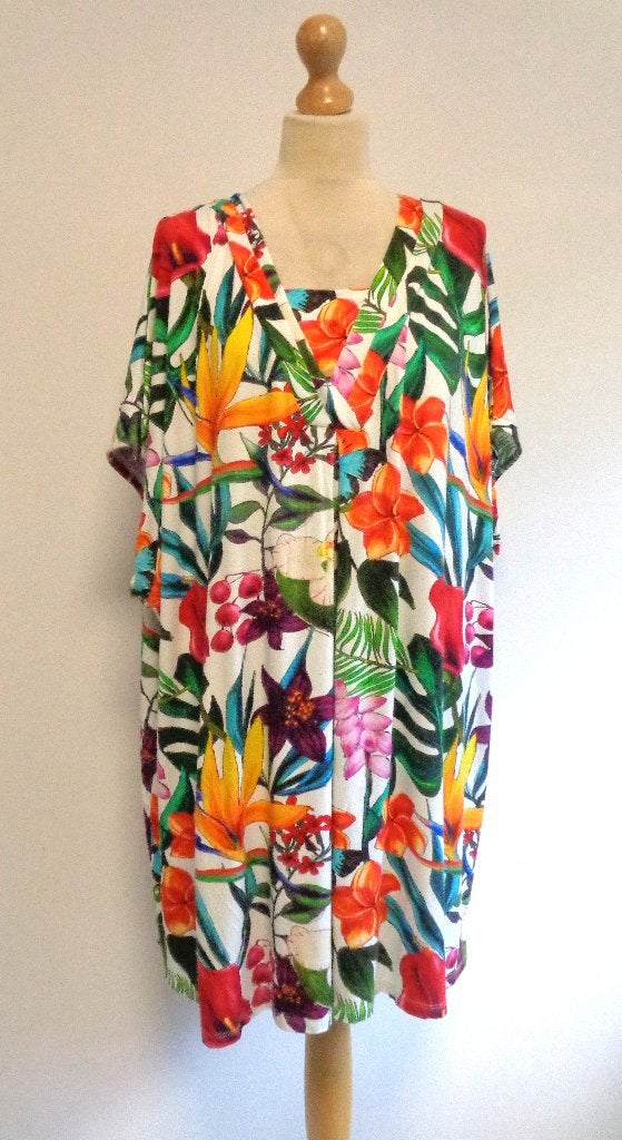 Ulla Popken maat 58/60, Blouse of Tuniek, Ulla Popken, Zo goed als nieuw, Meerkleurig