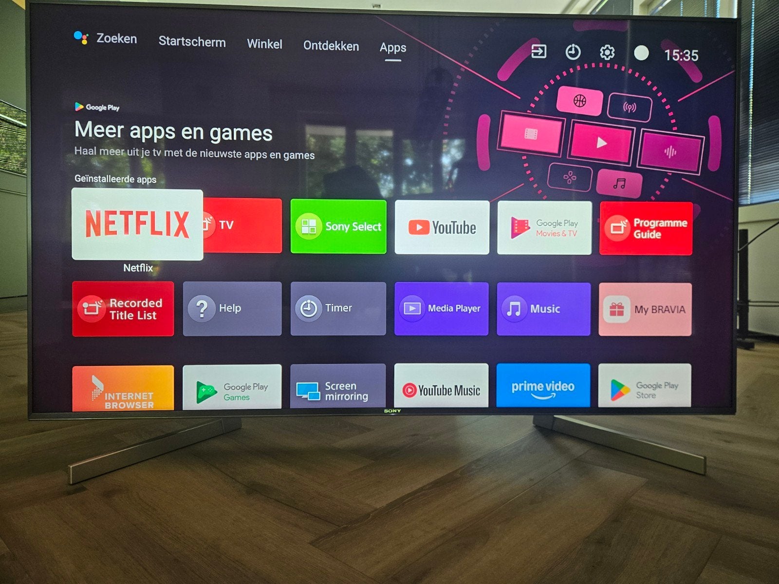 Sony 55XF9005 55 inch 4K Smart TV, Ophalen, Zo goed als nieuw, 4k (UHD), Smart TV