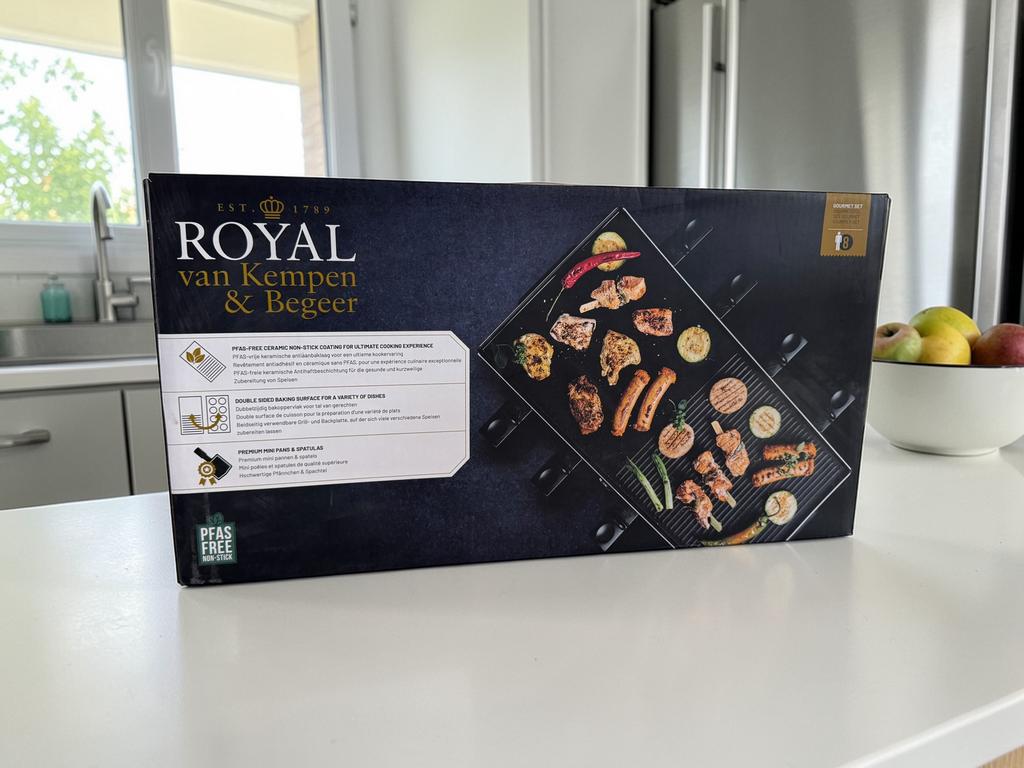 Royal van Kempen & Begeer Gourmetset 8 Personen PFAS-vrij, Witgoed en Apparatuur, Gourmetstellen, Ophalen of Verzenden, Nieuw