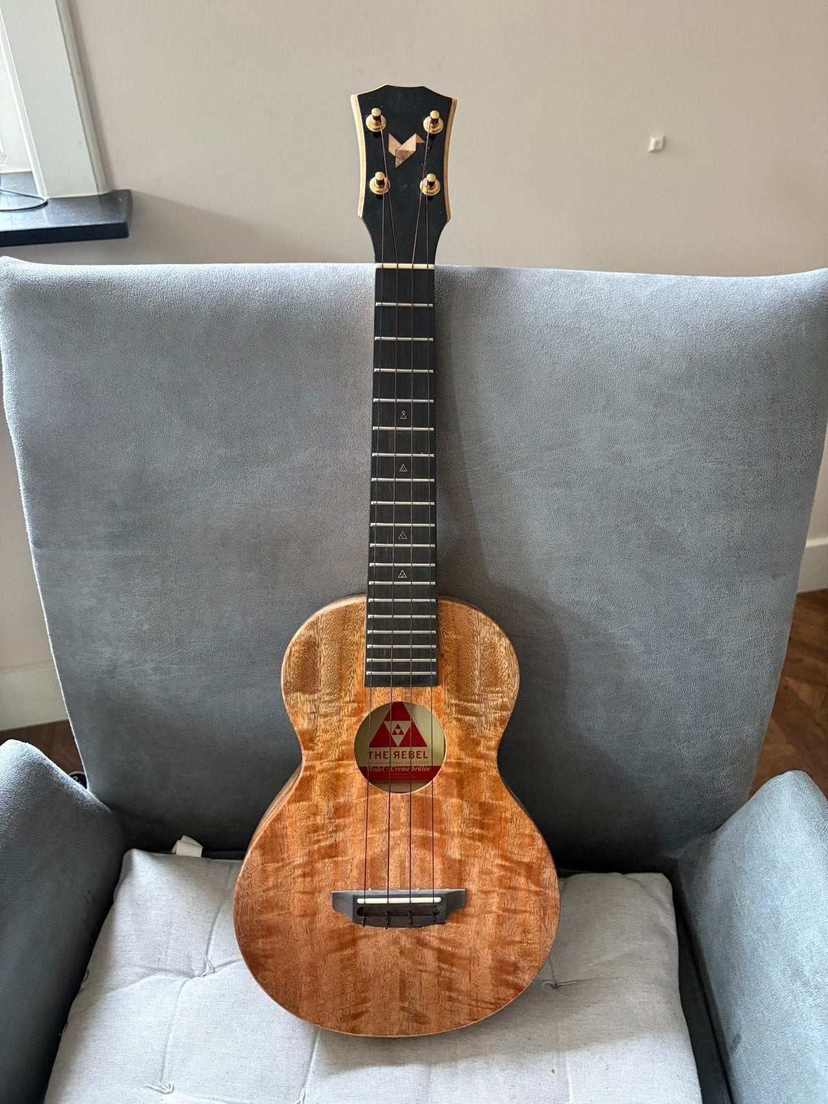 Rebel Creme Brulee concert ukelele, Ophalen, Gebruikt, Ukelele