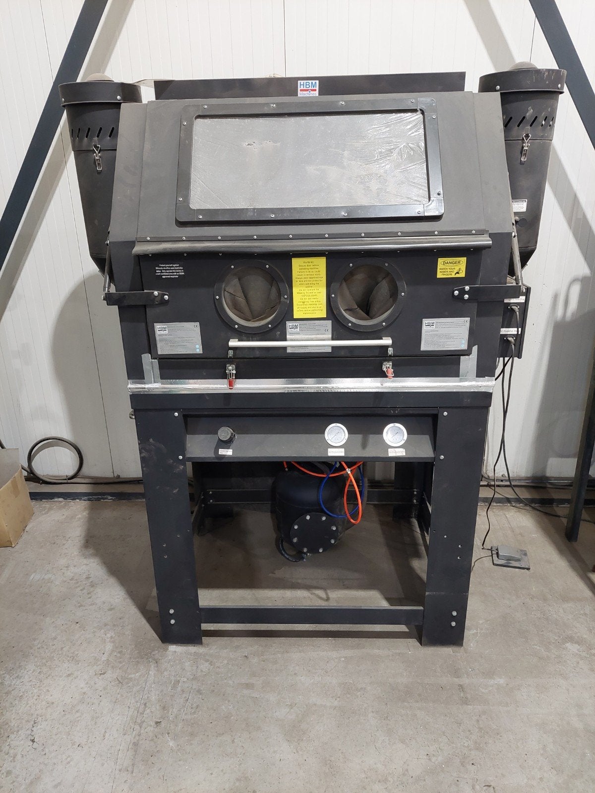 Straalcabine PSBC990, Ophalen