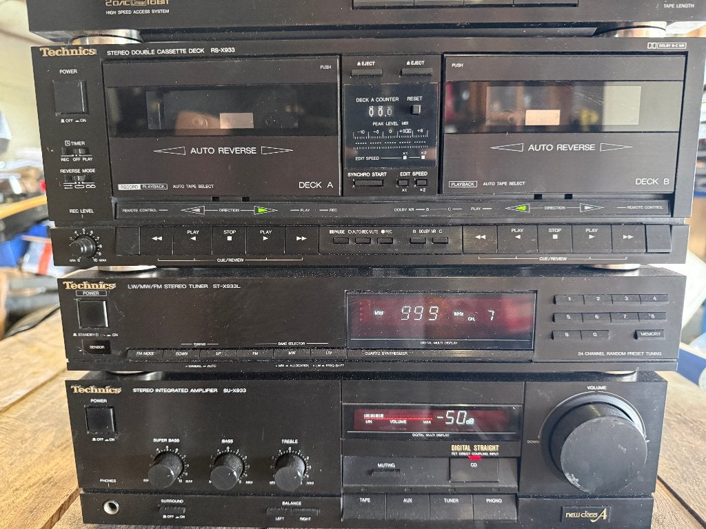 Technics Hifi Set: CD, Cassette, Tuner, Versterker, Ophalen of Verzenden, Gebruikt, Cassettedeck, Overige merken