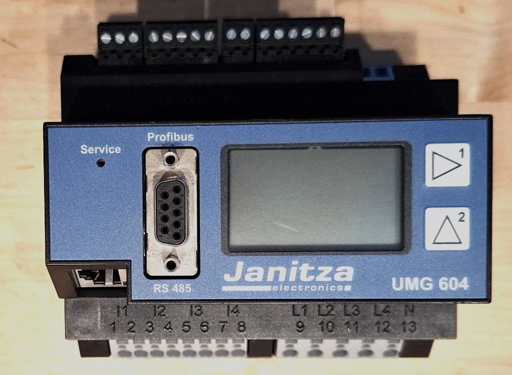 Janitza UMG604 EP Energiemeter / Netanalysator 24V DC, Doe-het-zelf en Verbouw, Meetapparatuur, Ophalen, Nieuw, Elektriciteit